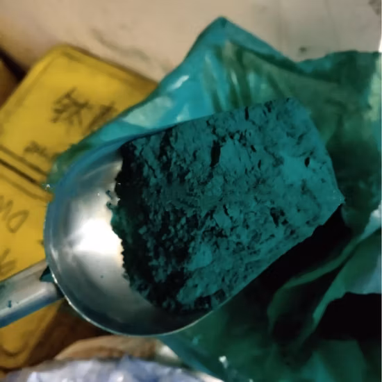  Pigment organique vert 7 pour plastique et mélange maître ;  Poudre pigmentaire vert 7