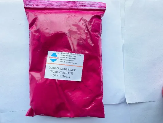 Revêtement de peinture textile d'encre en plastique de colorant rose de Quinacridone E de colorant rouge 122